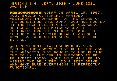 Silk Dust 40 col game screenshot for Commodore PET